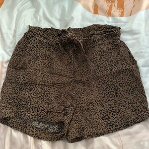leopard print shorts